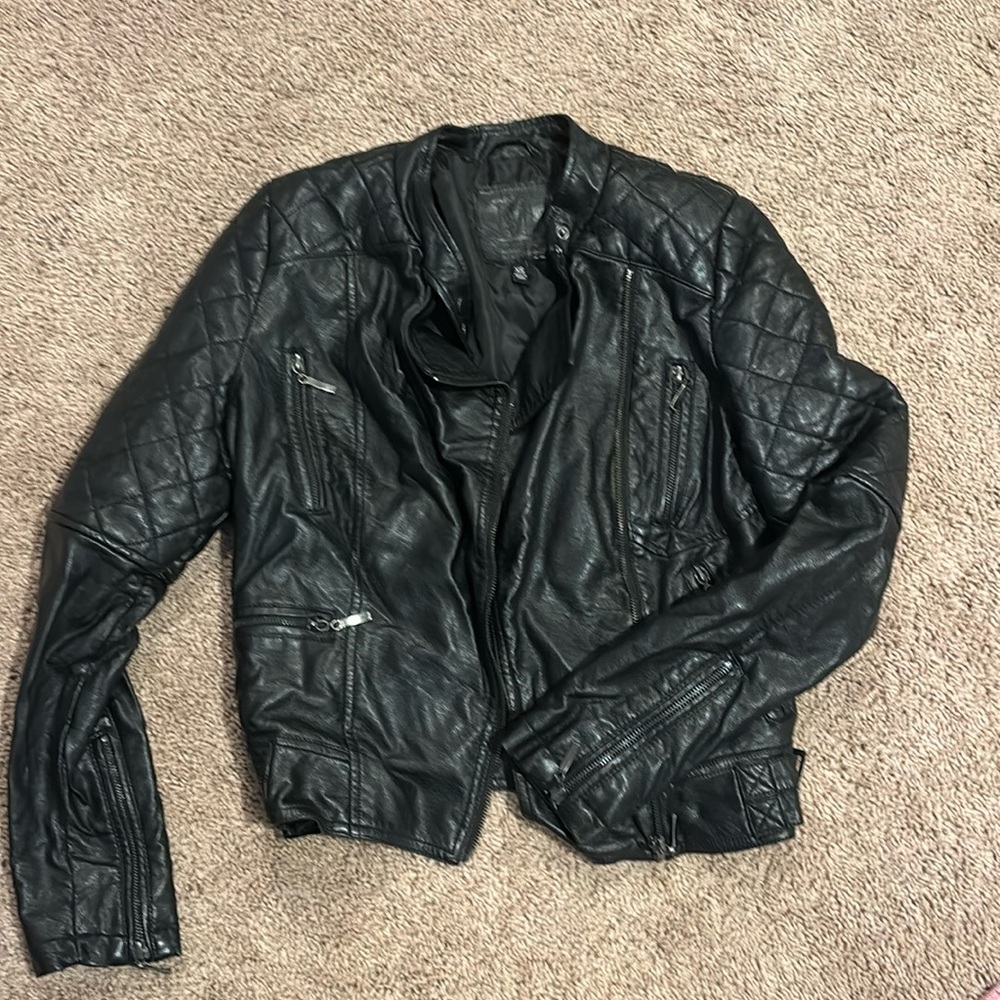 Faux leather jacket